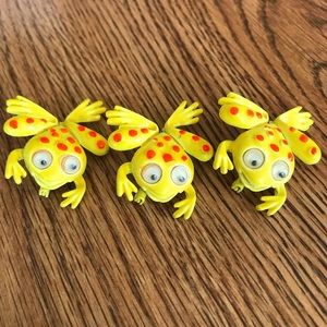 Vintage Googley Eyed Frog Pins